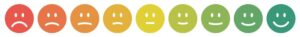 Sad to happy faces