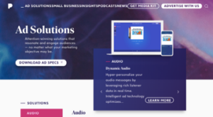 Pandora Website Example