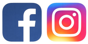 Facebook and Instagram's Icons