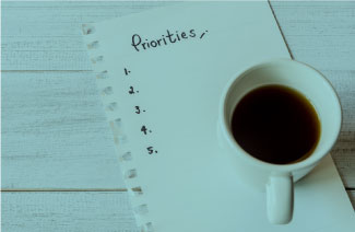 coffe cup and a to-do list