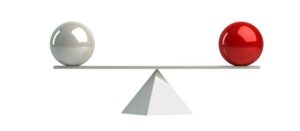 balancing marbles on a pyramid