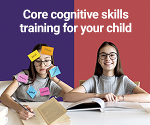 Google ad "Core cognitive skills training for your child."
