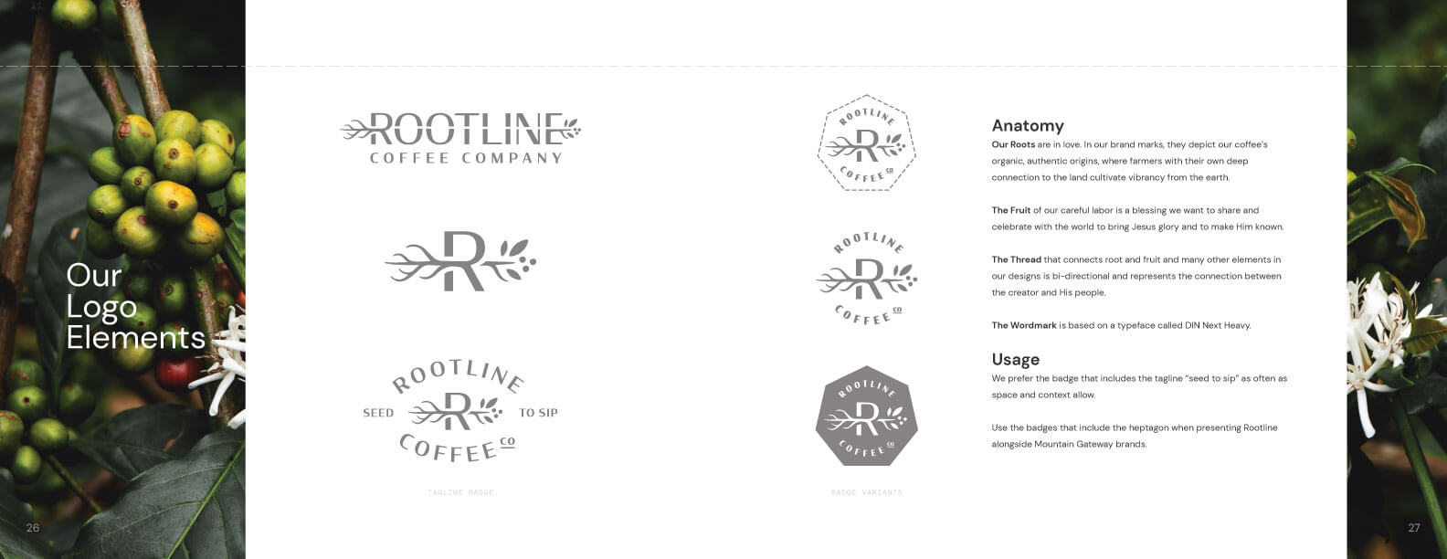 Rootline Brand Book Logo Page